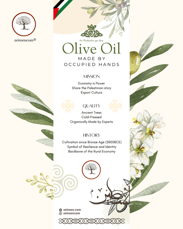 🏆🇵🇸 Olive Oil from the Heart of Palestine – Award-Winning, Cold-Pressed, 100% Ethical, 500ml